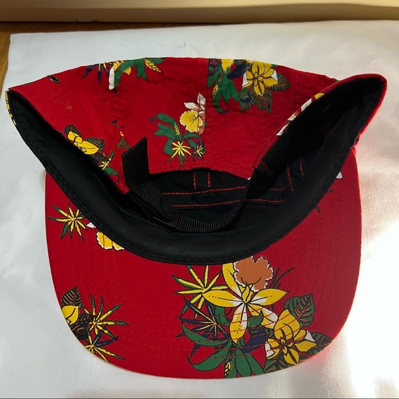 Obey logo patch tree patterned 5-panel strapback adjustable cap - Picture 5 of 6